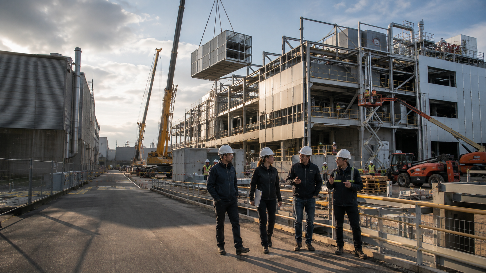 Projet industriel majeur en construction piloté dans une logique EPCM et EPCMV