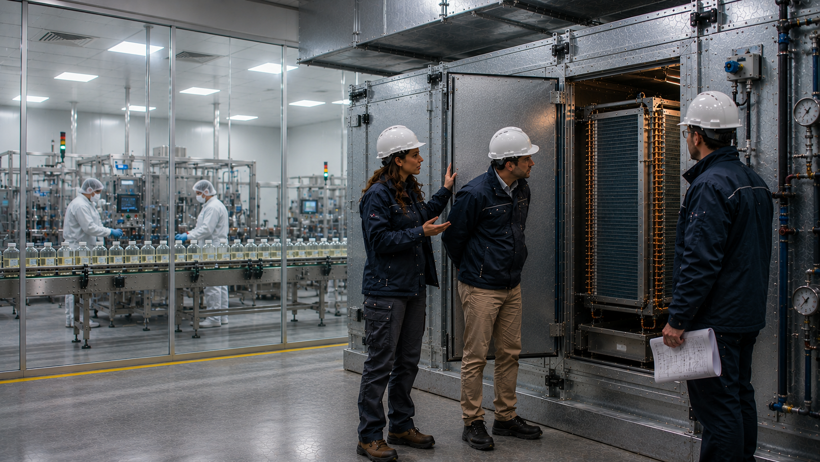 Équipe HBS sur un projet industriel